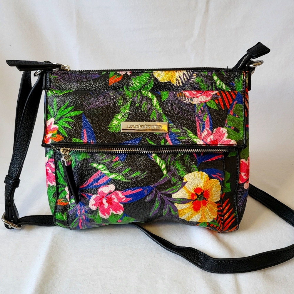 Liz Claiborne Floral Cross Body Purse